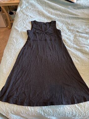 Toad&Co Black Sleeveless V-Neck Midi Dress
